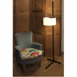 Lampara de pie Stand-up Negro y Blanco Faro